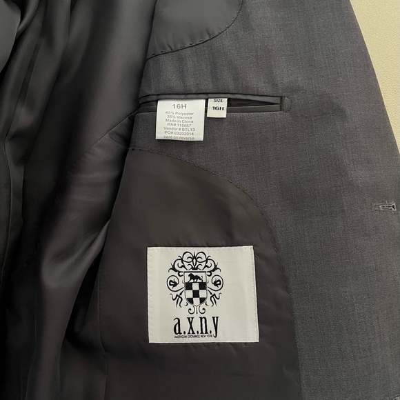 AMERICAN Exchange New York (a.x.n.y) suit blazer, Grey, size 16 Husky - Picture 4 of 4
